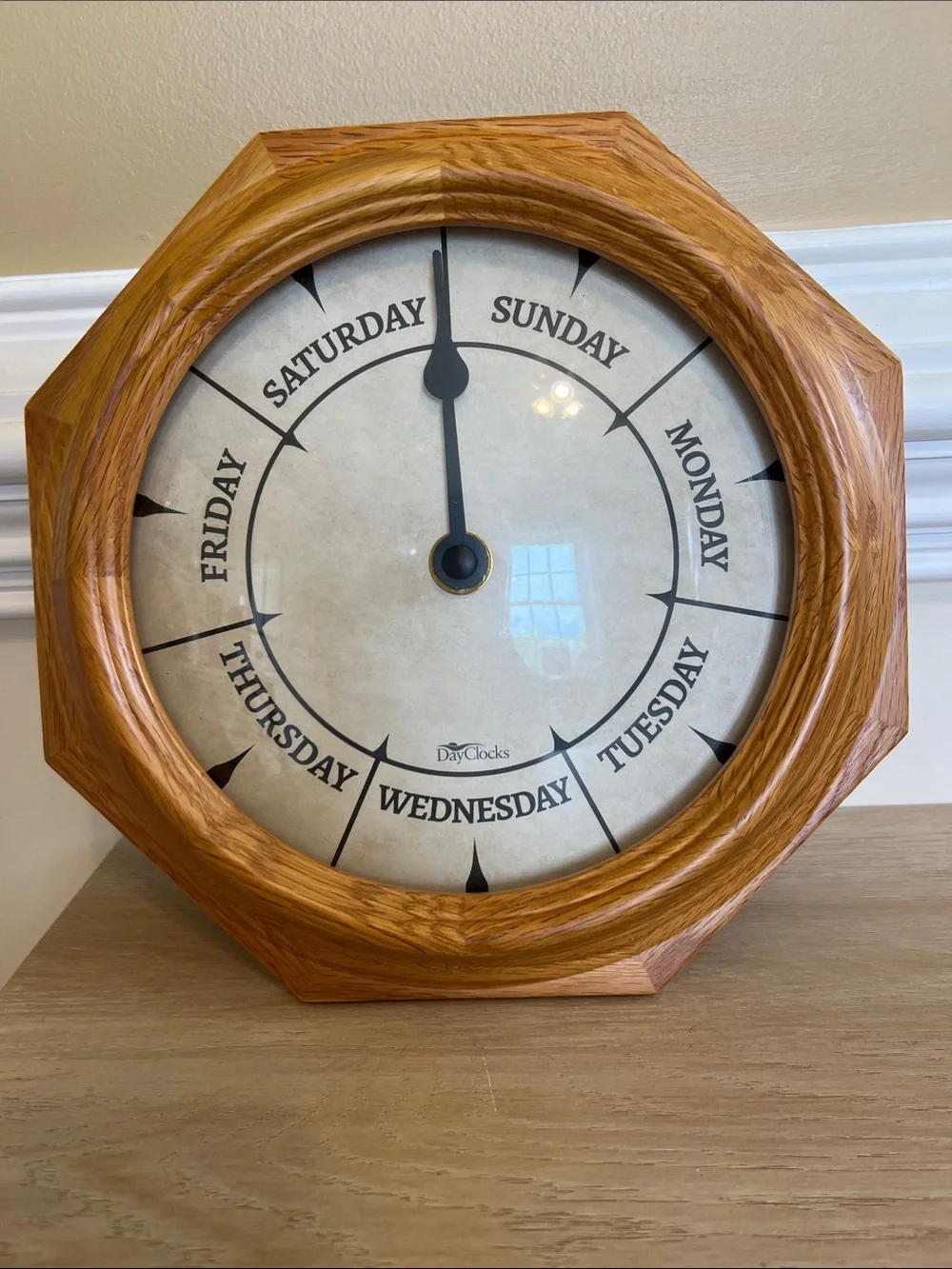 DayClock Day of the Week Wall Clock NIB